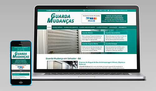 Cliente: Guarda Mudan\u00e7a Salvador - BA - Cria\u00e7\u00e3o de Sites com Vers\u00e3o ...