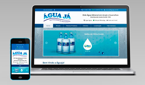 Cliente: Água Já - Criação de Sites com Versão para Smartphone